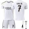 2526 Uniforme de fútbol del Real Madrid No. 5 Bellingham 7 Vinicus 9 Mbapelo traje de camiseta de fútbol Jersey