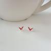 Pendientes de Mariposa de Resina S925 Chiheng para Mujer, Moda de Lujo Ligero, Pendientes Simples y Exquisitos, Nuevo Diseño de Moda Estilo Coreano 2026