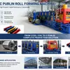 Máquina de Conformação de Aço Tipo C para Exportação, Máquina de Conformação por Laminação a Frio, Máquina de Conformação Automática, Equipamento de Conformação a Frio de Aço Tipo C