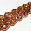 Material de cuentas hecho a mano para manualidades, accesorios de flores, cuentas sueltas, cristal, agujero mediano, cuentas de gota 10x 15 mm 50/tira