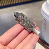 Pinza de Pato Sin Costuras de Diamantes Completos de Gama Alta, Pinza de Flequillo de Celebridad de Internet Moderna y Tendencia, Pinza Lateral, Pasador, Accesorio para el Cabello