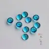 Anel de Vidro Superfície Imitação Cristal Ágata Redondo Fundo Plano Superfície de Ovo 8-12mm Contas Soltas Vermelho Azul Verde Branco