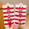 Cuerda para el pelo Roja de Año Nuevo Ankora para Niños Niñas Lazo para el Pelo Lindo Goma Elástica Lazo para el Pelo Cuerda para el Pelo de Niñas Diadema