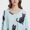 Amazon Europeia e Americana Tamanho Plus Feminino Casa Fresco Pijama Camiseta Verão Meninas Gordas Aparência Emagrecedora Camiseta de Viscose