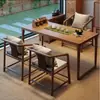 Mesa de té estilo mediados de siglo, mesa de té de madera maciza estilo chino nuevo, mesa de té pequeña para balcones, mesa de té modelo nuevo 2026, mesa de té baja, mesa de té de 60 cm de alto
