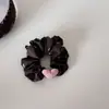 Goma para el pelo de encaje floral estilo Melard vintage para niñas, Cuerda para coleta de doble capa, Accesorio para el pelo de cuerda floral