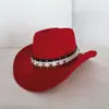 Sombrero de Vaquero Tachonado Transfronterizo Temática del Día de la Independencia de América Estilo Occidental Sombrero para el Sol Sombrero de Fiesta para Festival de Música de Mujeres