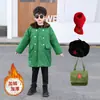 Ropa de Abrigo de Algodón Verde Militar para Niños Ropa de Abrigo Gruesa de Algodón para Bebé Niña Ropa de Abrigo de Terciopelo de Invierno para Niño Chaqueta de Algodón de Invierno para Niño