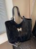 Bolso Tote de Estilo Coreano de Nicho con Lazo para Mujer 2026 Nuevo de Gran Capacidad para el Hombro Bolso de Moda para el Trabajo Bolso de Hombro