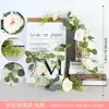 Vid Simulada Transfronteriza Hojas de Eucalipto Ratán de Eucalipto Hogar Boda Plantas Verdes Simuladas Decoración de Mesa Ratán Simulado