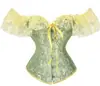 Corsé de Encaje de Comercio Exterior de un Hombro Estilo Corte Sexy Bustier de Ballenas Moldeador de Vestido Cinturilla Soporte de Pecho Prenda Moldeadora