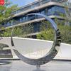 Suministro Directo de Fábrica escultura de corredor de acero inoxidable paisaje de jardín inmobiliario corredor metálico escultura de gran estructura de acero