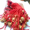 Pulsera de Cuerda Roja Cesta de Nogal Melocotón Pulsera de Cuerda Roja Madera de Imitación Puesto Callejero Venta Caliente Joyería Pequeña Tienda en Línea Taobao Regalos