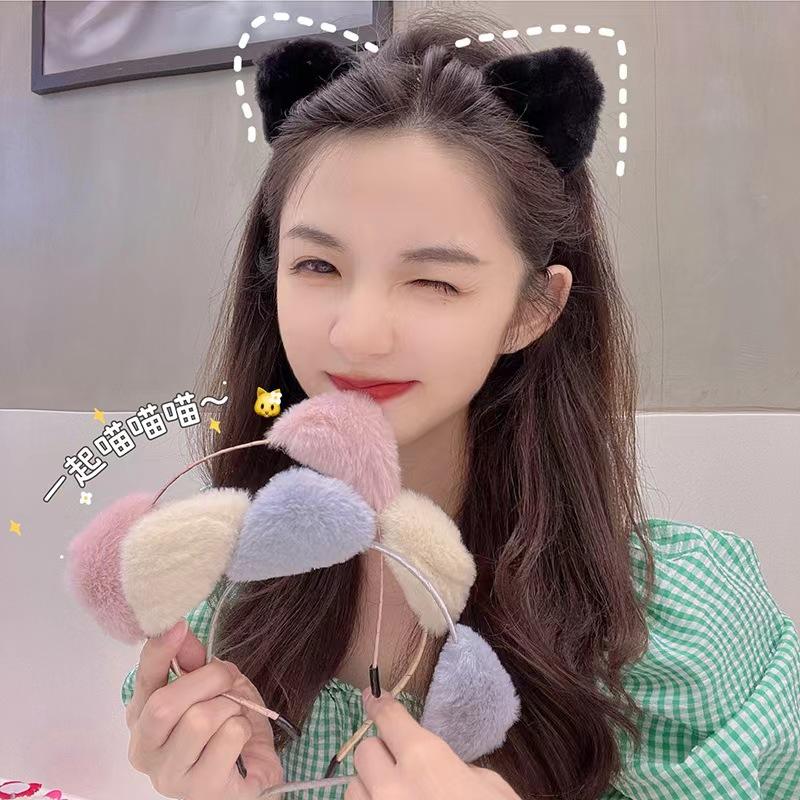 明星同款猫耳朵发箍