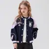 Chaqueta de Béisbol de Otoño Co-Branded para Niñas Hello Kitty Kuromi 2025 Talla Mediana y Grande Chaqueta para Niños