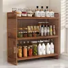Prateleira de temperos para cozinha, organizador multifuncional para bancada doméstica, multicamadas, design estreito, para armazenar temperos, óleo, sal, molho e vinagre