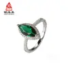 Anel de Prata de Lei S925 com Zircônia Anel Imitação de Diamante Anéis de Casamento Joias Atacado Fabricantes