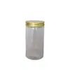 Tapa de Aluminio Espesada Mascota Botella de Plástico Transparente Tarro de Plástico Nueces Frutas Secas Granos Botella de Té de Hierbas Tarro Tarro Sellado