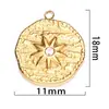 Aço Inoxidável Estilo Luxo Acessível Hidráulico Etiqueta de Diamante Pingente Pulseira Colar Brincos Banhado a Ouro 18K Acessórios para Joias DIY