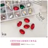 Decoraciones para Uñas de Alta Calidad, Delgadas, con Forma de Huevo de Paloma, Base Puntiaguda Irregular, Blancas Transparentes, Rosas, Azules, Color Champaña, Cristales Ovalados para Uñas