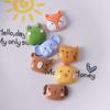 Superficie Mate Lindo Animal de Dibujos Animados Cabeza DIY Pasador para el Cabello Infantil Tocado Accesorios de Pegamento de Crema Parche Cachorro Rana