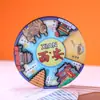Imán de nevera de plato giratorio de ciudad, pegatina magnética, recuerdo cultural y creativo, regalo de atracción turística de moda, regalo giratorio personalizado de atracción turística