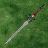 Guan Yu Hoja de Dragón Verde Media Luna Lu Bu Alabarda Fang Tian Juguetes Periféricos de los Tres Reinos Espadas Armas de Plástico PP Arma de Zhang Liao