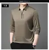 Nueva Camisa Polo de Media Cremallera de Manga Larga para Hombre, Primavera y Otoño 2026, con Cuello de Solapa, Camiseta Casual de Moda para Hombre, Disponible al por Mayor