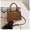 Bolsa de Mão Casual Coreana para Mulheres 2025 Nova Moda e Estilo Estrangeiro Splicing Design Nicho Padrão Crocodilo Bolsa Transversal