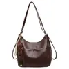 Bolso de hombro grande de moda estilo coreano, nueva colección otoño/invierno 2026, adecuado para el trabajo y los desplazamientos, bolso de hombro tote retro