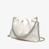 Bolsas para Mulheres 2026 Primavera Nova Moda Corrente Simples Bolsa Hobo Grande Capacidade Bolsa Tote Plissada Bolsa de Ombro