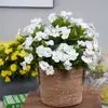 Flores Artificiales, Alegrías, Arreglos Florales de Boda, Decoración del Hogar, Ingeniería de Paisajismo de Bosque Pequeño para Jardín, Azaleas Artificiales