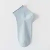 Calcetines Cortos para Mujer, Algodón Puro, Estilo Delgado para Primavera y Verano, Deportivos Blancos 100% Algodón Antideslizantes, Antiolor, Transpirables, Calcetines sin Costuras