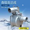 Bomba de Agua a Gasolina 170F2 / Bomba Autocebante de Aluminio de 3 pulgadas Ensamblaje Cabezal de Bomba para Trilladora Doméstica Sin Bomba de Entrada de Agua