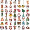 50 pegatinas navideñas de dibujos animados, bonitas pegatinas decorativas para cuadernos, fundas de teléfono, equipaje, pegatinas impermeables, venta al por mayor