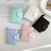 Cartera de Tarjetas Dulce Simple para Niña Estudiante Colgante de Broche de Presión Billetera para Monedas Linda Nube Compacta de Almacenamiento Cartera Pequeña