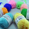 Ovillo Pequeño de Algodón Leche de Cuatro Hilos 25g, Hilo de Algodón Coreano de Cuatro Hilos para Tejer Muñecas de Bebé, Hilo de Venta Caliente Transfronterizo para Crochet