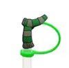Academia de TV Americana Silicone Cola Macia Diâmetro Grande 10mm Tampa para Canudo Plug de Poeira Cobertura Protetora para Canudo Atacado