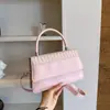 Estilo Coreano Texturizado Nova Chegada 2026 Nova Moda Outono Popular Retrô Casual Estético Transversal Ombro Único Pequena Bolsa Quadrada Macia