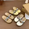 Pisar caca sensación de zapatos de plataforma de suela gruesa para aumentar altura puntera cerrada medias pantuflas verano para mujer ropa para exteriores 2026 nuevos zapatos de slip-on de una sola pieza sandalias