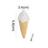 Resina Comida Juguete Imán para Refrigerador Estéreo Helado Cono Artificial Accesorios DIY Material para Decoración de Carcasa de Teléfono Móvil
