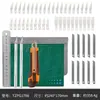 Juego de Cuchillos para Grabar, Cuchillo Artesanal para Grabar, Cuchillo para Aficiones, Navaja de Bolsillo con Varilla de Metal, Cuchillo para Tallar Modelos de Corte de Papel para Sellos de Goma