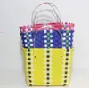 Cesta de armazenamento tecida cesta de piquenique cesta de banho cesta de compras cesta de compras portátil cesta de vegetais lavável bolsa tecida