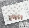 Pegatinas para Uñas Cool con Escamas Plateadas Base Transparente Colores Metálicos Ultra-Delgadas Se Adaptan Bien Calcomanías de Estrellas Decoración de Uñas Adhesivo en la Parte Trasera