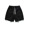 Ropa de Hombre Beijie Verano 2026 Nuevo Color Sólido Algodón Piqué Casual Shorts para Hombre de Moda Sueltos con Cordón Shorts de Cinco Puntos
