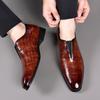 2026 Zapatos para Hombre Árbol de Diez Mil Millones de Sen Otoño Talla Grande Zapatos de Suela Gruesa Zapatos Casuales para Hombre sin Cordones Zapatos de Moda para Hombre Puntiagudos