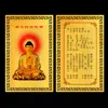 Suministros del Fabricante Tarjeta Dorada de Nanwu Amitabha, Tarjeta de Seguridad Portátil, Tarjeta de Buda, Tarjeta Metálica, Tarjeta de Aleación de Aluminio y Magnesio
