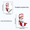 Pegatinas Navideñas de Papá Noel para Nintendo Switch Transfronterizas de Amazon para Dormitorio, Sala de Estar, Etc. Pegatinas de Pared Decorativas para Interruptores