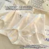 Ropa Interior Antibacteriana de Algodón de Color Natural 10A para Mujer de Algodón Puro Talla Grande Alta Elasticidad Refuerzo Extendido y Ensanchado en la Entrepierna Cubre Cadera Ropa Interior de Cintura Alta