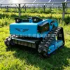 Cortacésped de orugas a gasolina controlado a distancia, cortacésped inteligente JK600B, adecuado para desbrozar y desmalezar jardines de té y pendientes
